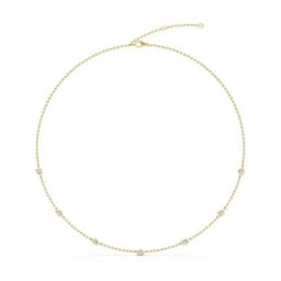 14K Yellow Gold Lab Grown Diamond NECKLACE 1.12 ctw SJN08220OV-1.00CT