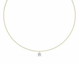 14K Yellow Gold Lab Grown Diamond NECKLACE 1.03 ctw SJN08222-1.00CT-18IN