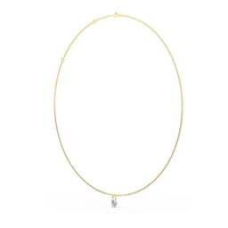 14K Yellow Gold Lab Grown Diamond NECKLACE 1.03 ctw SJN08222-1.00CT-18IN