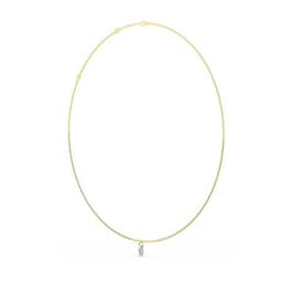 14K Yellow Gold Lab Grown Diamond NECKLACE 0.72 ctw SJN08223OV-0.75CT-18IN