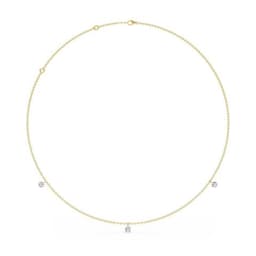14K Yellow Gold Lab Grown Diamond NECKLACE 1.52 ctw SJN08225-1.50CT-18IN