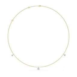 14K Yellow Gold Lab Grown Diamond NECKLACE 1.07 ctw SJN08226-1.10CT-18IN