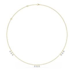 14K Yellow Gold Lab Grown Diamond NECKLACE 2.87 ctw SJN08227-2.83CT-18IN