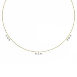 14K Yellow Gold Lab Grown Diamond NECKLACE 2.87 ctw SJN08227-2.83CT-18IN