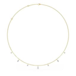 14K Yellow Gold Lab Grown Diamond NECKLACE 1.02 ctw SJN08228MS-1.00CT-18IN