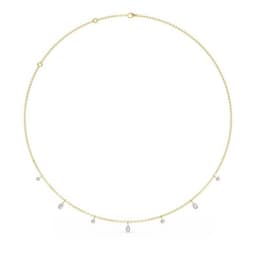 14K Yellow Gold Lab Grown Diamond NECKLACE 1.08 ctw SJN08229MS-1.00CT-18IN
