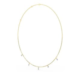 14K Yellow Gold Lab Grown Diamond NECKLACE 4.01 ctw SJN08230MS-4.00CT-18IN