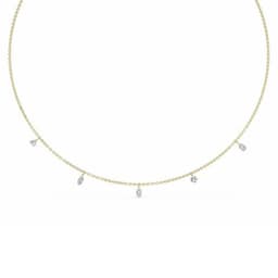 14K Yellow Gold Lab Grown Diamond NECKLACE 4.01 ctw SJN08230MS-4.00CT-18IN