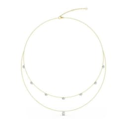14K Yellow Gold Lab Grown Diamond NECKLACE 2.36 ctw SJN08231-2.15CT-18IN