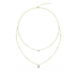 14K Yellow Gold Lab Grown Diamond NECKLACE 1.69 ctw SJN08236-1.75CT-18IN