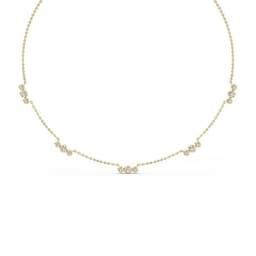 14K Yellow Gold Lab Grown Diamond NECKLACE 2.27 ctw SJN08237-2.20CT-18IN