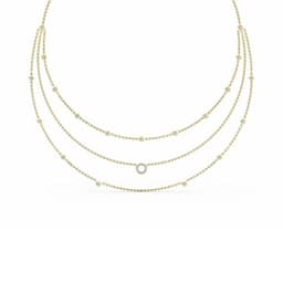 14K Yellow Gold Lab Grown Diamond NECKLACE 1.34 ctw SJN08238-1.25CT-18IN