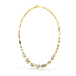 14K Yellow Gold Lab Grown Diamond NECKLACE 3.45 ctw SJN08241-3.50CT-18IN