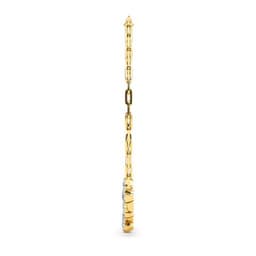 14K Yellow Gold Lab Grown Diamond NECKLACE 3.45 ctw SJN08241-3.50CT-18IN