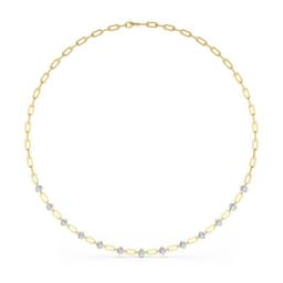 14K Yellow Gold Lab Grown Diamond NECKLACE 4.34 ctw SJN08249-4.33CT-18IN