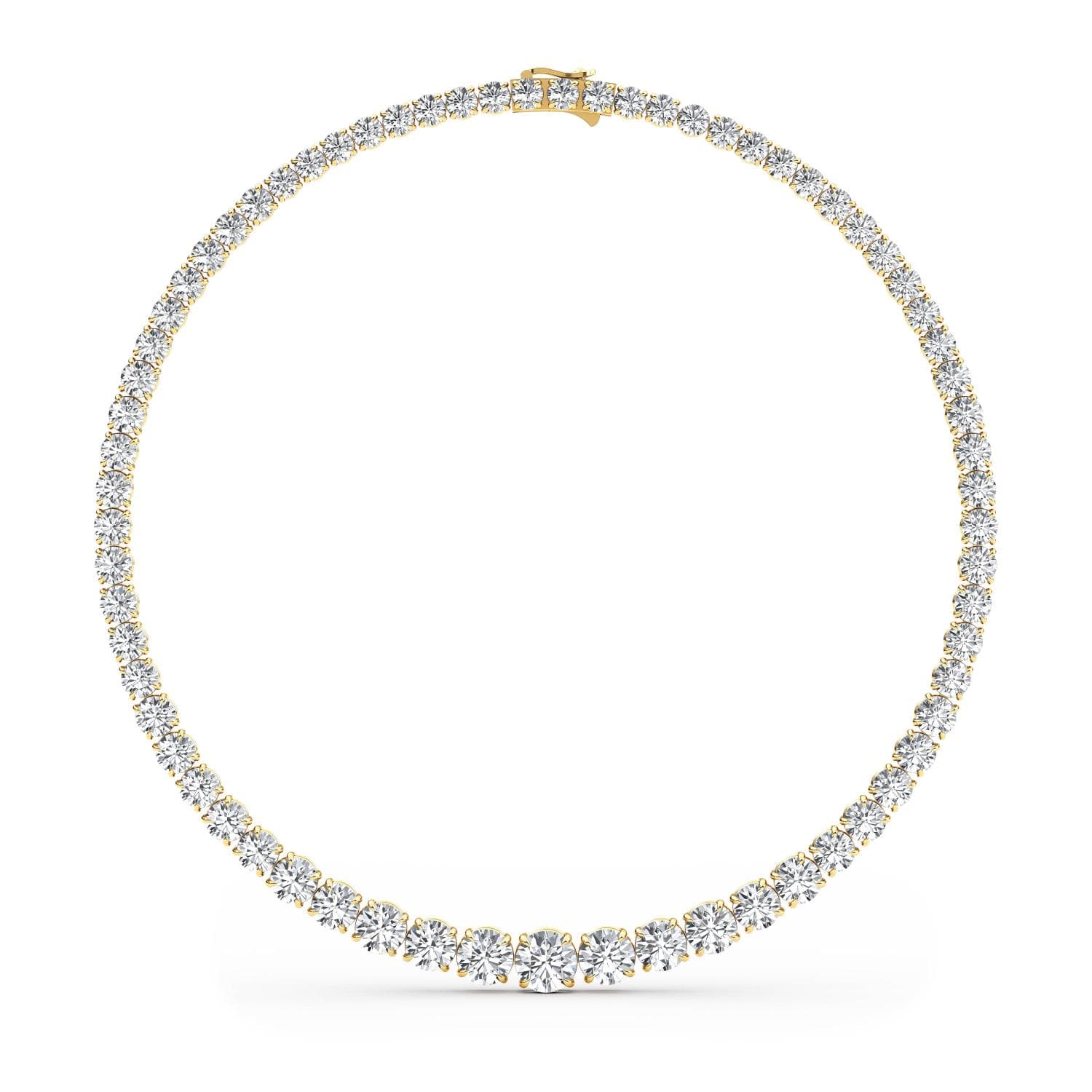 14K Yellow Gold Lab Grown Diamond NECKLACE 67.77 ctw SJN08250-66.20CT-16IN