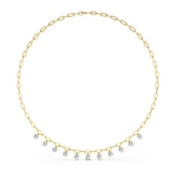 14K Yellow Gold Lab Grown Diamond NECKLACE 4.40 ctw SJN08256-4.38CT-18IN
