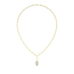 14K Yellow Gold Lab Grown Diamond NECKLACE 5.00 ctw SJN08322OV-5.00CT-18IN
