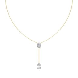 14K Yellow Gold Lab Grown Diamond NECKLACE 5.10 ctw SJN08332-5.00CT-16IN