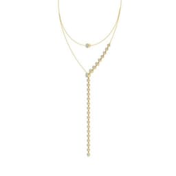 14K Yellow Gold Lab Grown Diamond NECKLACE 6.35 ctw SJN08333-6.33CT-15IN