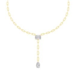 14K Yellow Gold Lab Grown Diamond NECKLACE 8.12 ctw SJN08338-8.00CT-15IN