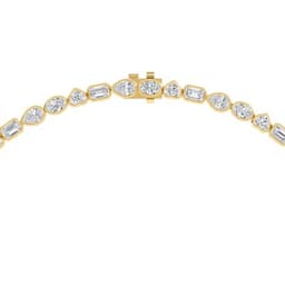 14K Yellow Gold Lab Grown Diamond Necklace 24.54 ctw SJN08350MS-23.88CT-16IN