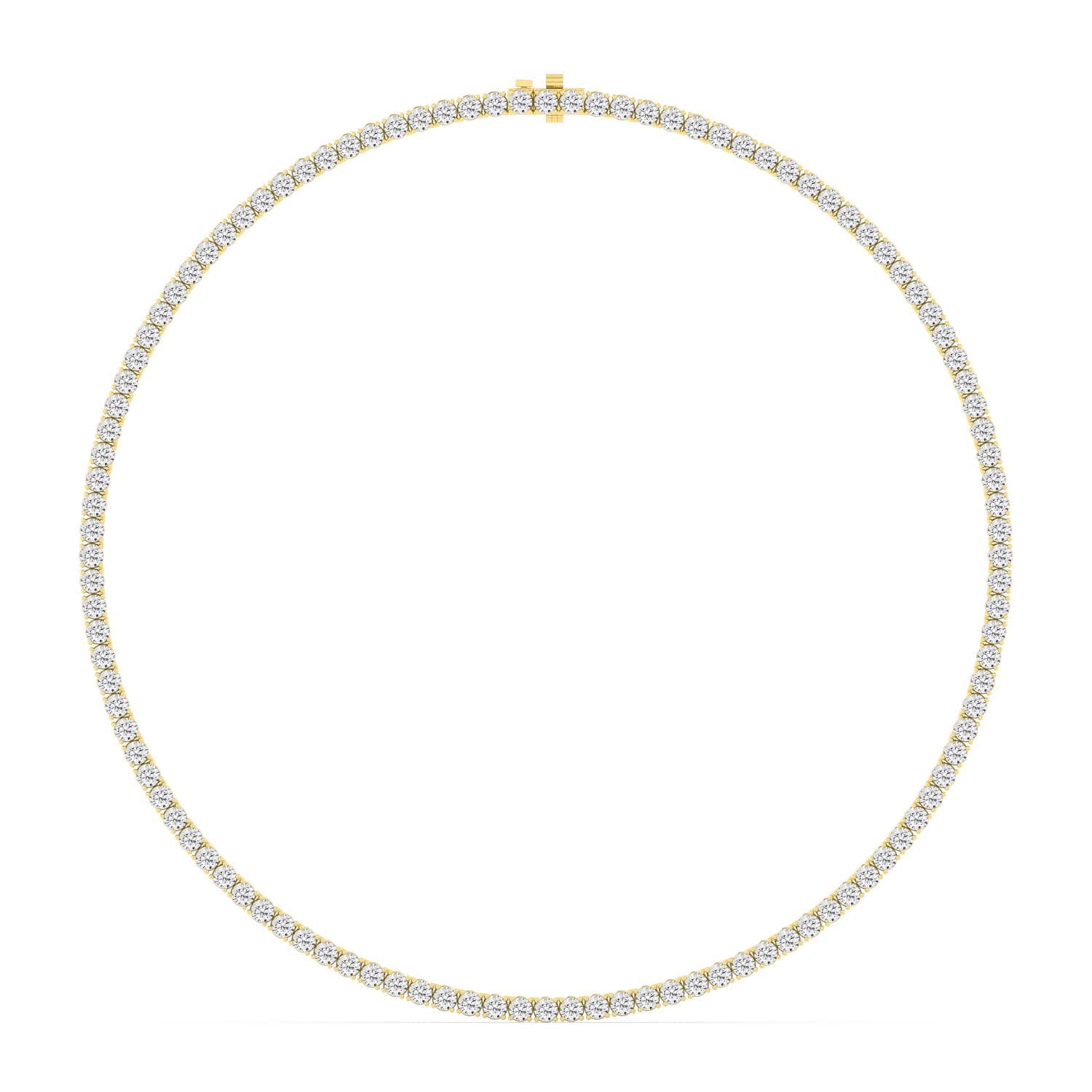 14K Yellow Gold Lab Grown Diamond NECKLACE 25.05 ctw SJN08390-0.25PT-16IN