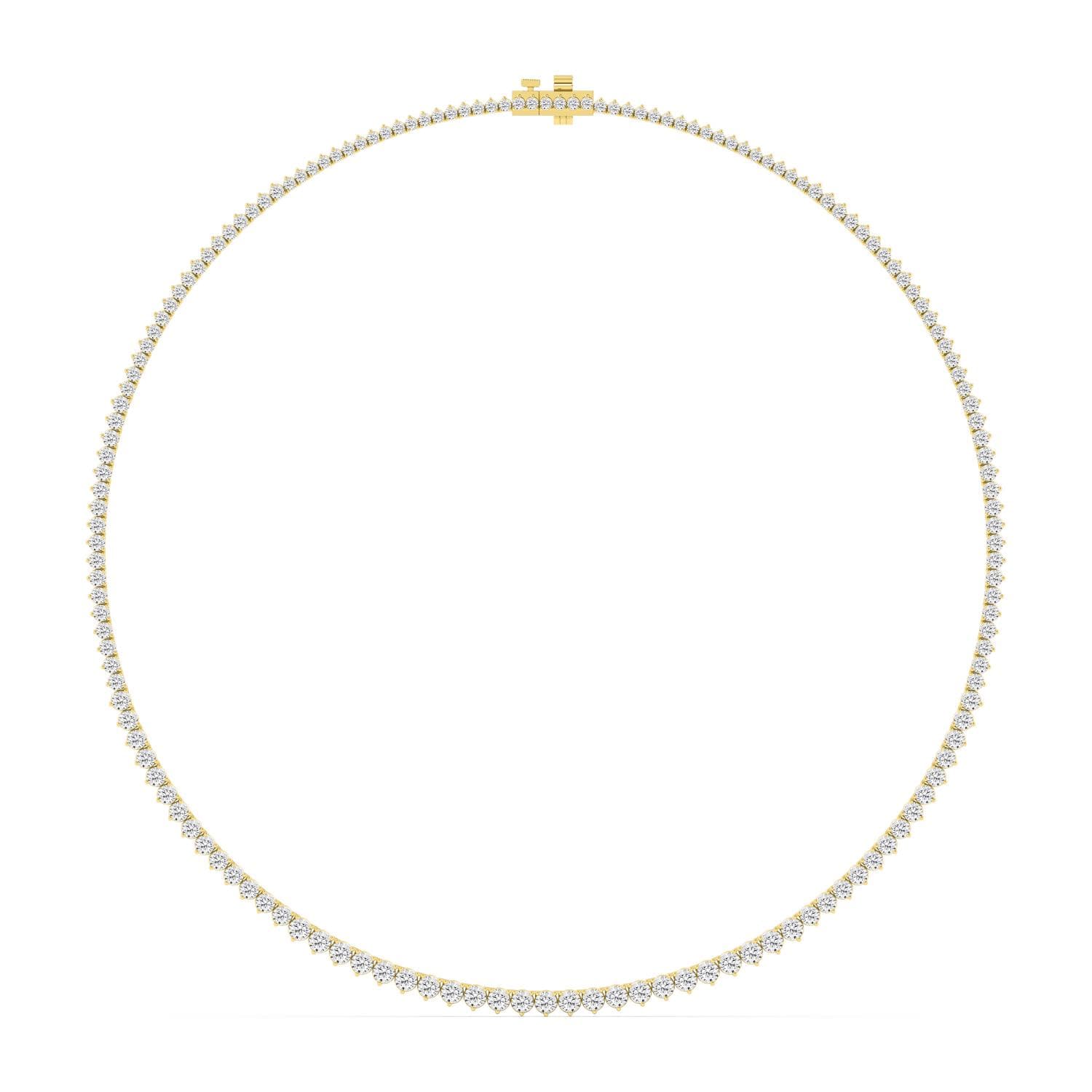 14K Yellow Gold Lab Grown Diamond NECKLACE 10.08 ctw SJN08463-10.00CT-16IN
