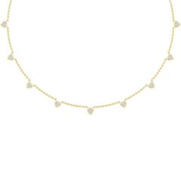 14K Yellow Gold Lab Grown Diamond NECKLACE 3.30 ctw SJN08464HT-3.33CT-16IN