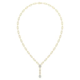 14K Yellow Gold Lab Grown Diamond NECKLACE 1.98 ctw SJN08495-2.00CT-18IN