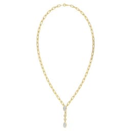 14K Yellow Gold Lab Grown Diamond NECKLACE 1.98 ctw SJN08495-2.00CT-18IN