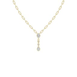 14K Yellow Gold Lab Grown Diamond NECKLACE 1.98 ctw SJN08495-2.00CT-18IN