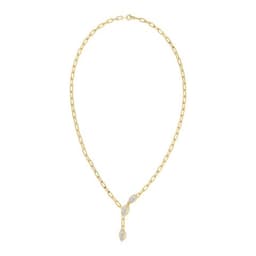 14K Yellow Gold Lab Grown Diamond NECKLACE 3.00 ctw SJN08497MQ-3.00CT-18IN