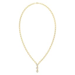 14K Yellow Gold Lab Grown Diamond NECKLACE 2.18 ctw SJN08500HT-2.15CT-18IN