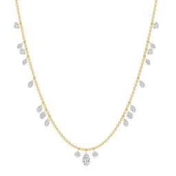 14K Yellow Gold Lab Grown Diamond NECKLACE 6.00 ctw SJN08523-6.83CT-16IN