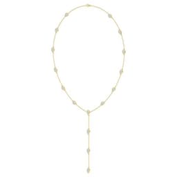 14K Yellow Gold Lab Grown Diamond NECKLACE 4.83 ctw SJN08538PE-4.83CT-16IN