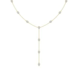 14K Yellow Gold Lab Grown Diamond NECKLACE 4.83 ctw SJN08538PE-4.83CT-16IN