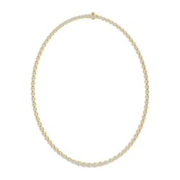14K Yellow Gold Lab Grown Diamond NECKLACE 11.73 ctw SJN08540OV-12.33CT-16IN