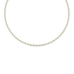 14K Yellow Gold Lab Grown Diamond NECKLACE 11.73 ctw SJN08540OV-12.33CT-16IN
