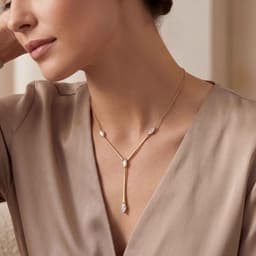 14K Yellow Gold Lab Grown Diamond NECKLACE 1.48 ctw SJN08543MQ-1.50CT-16IN