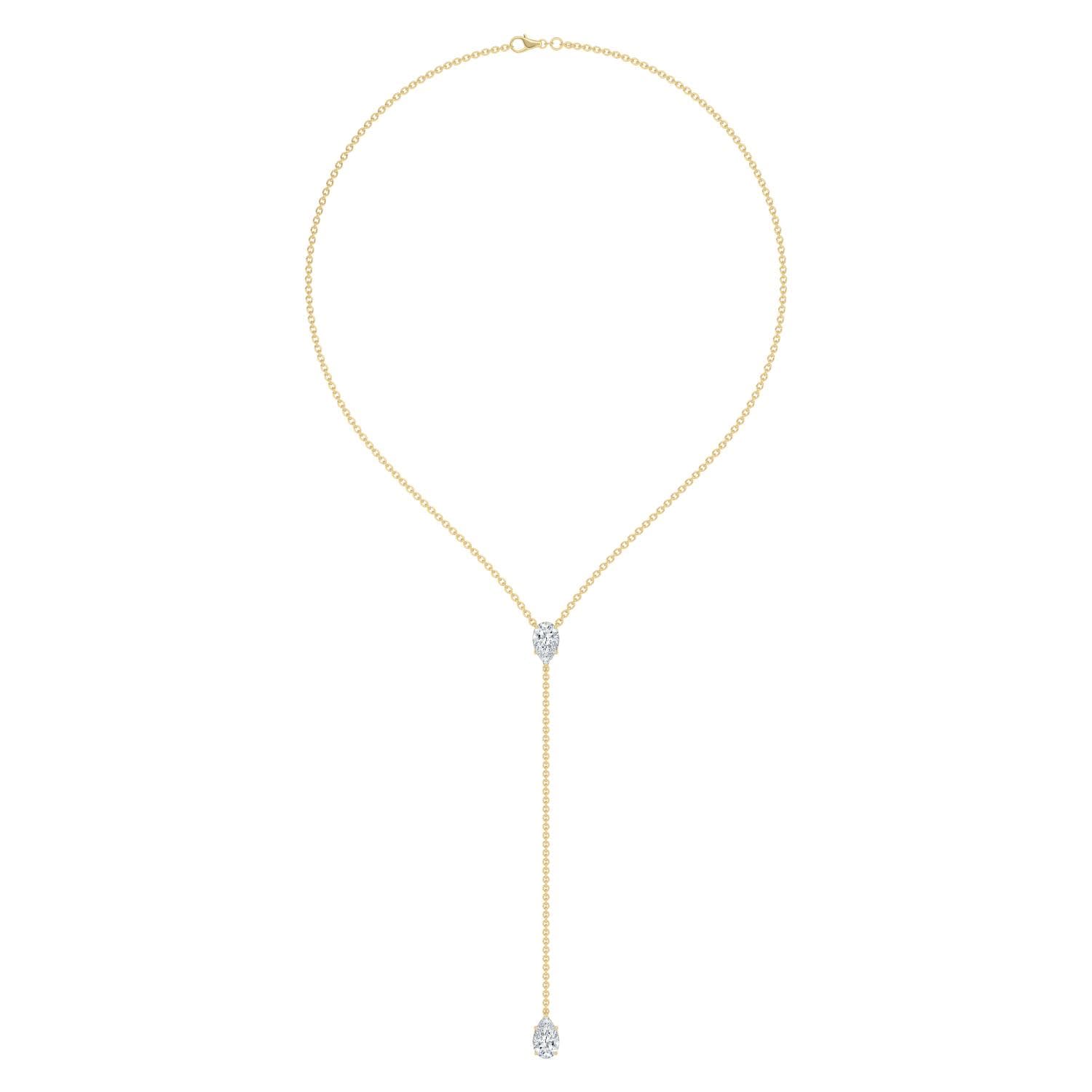14K Yellow Gold Lab Grown Diamond NECKLACE 2.00 ctw SJN08545PE-2.00CT-14IN