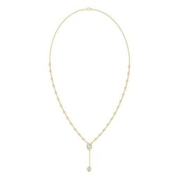 14K Yellow Gold Lab Grown Diamond NECKLACE 2.44 ctw SJN08569CU-1.00CT-16IN