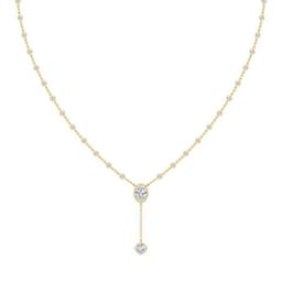14K Yellow Gold Lab Grown Diamond NECKLACE 2.39 ctw SJN08570OV-1.00CT-16IN