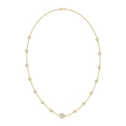 14K Yellow Gold Lab Grown Diamond NECKLACE 2.53 ctw SJN08571PE-1.00CT-16IN