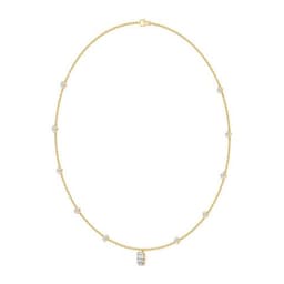 14K Yellow Gold Lab Grown Diamond NECKLACE 2.50 ctw SJN08573RDT-1.00CT-16IN