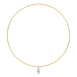 14K Yellow Gold Lab Grown Diamond NECKLACE 2.00 ctw SJN08576LSOV-2.00CT-16IN