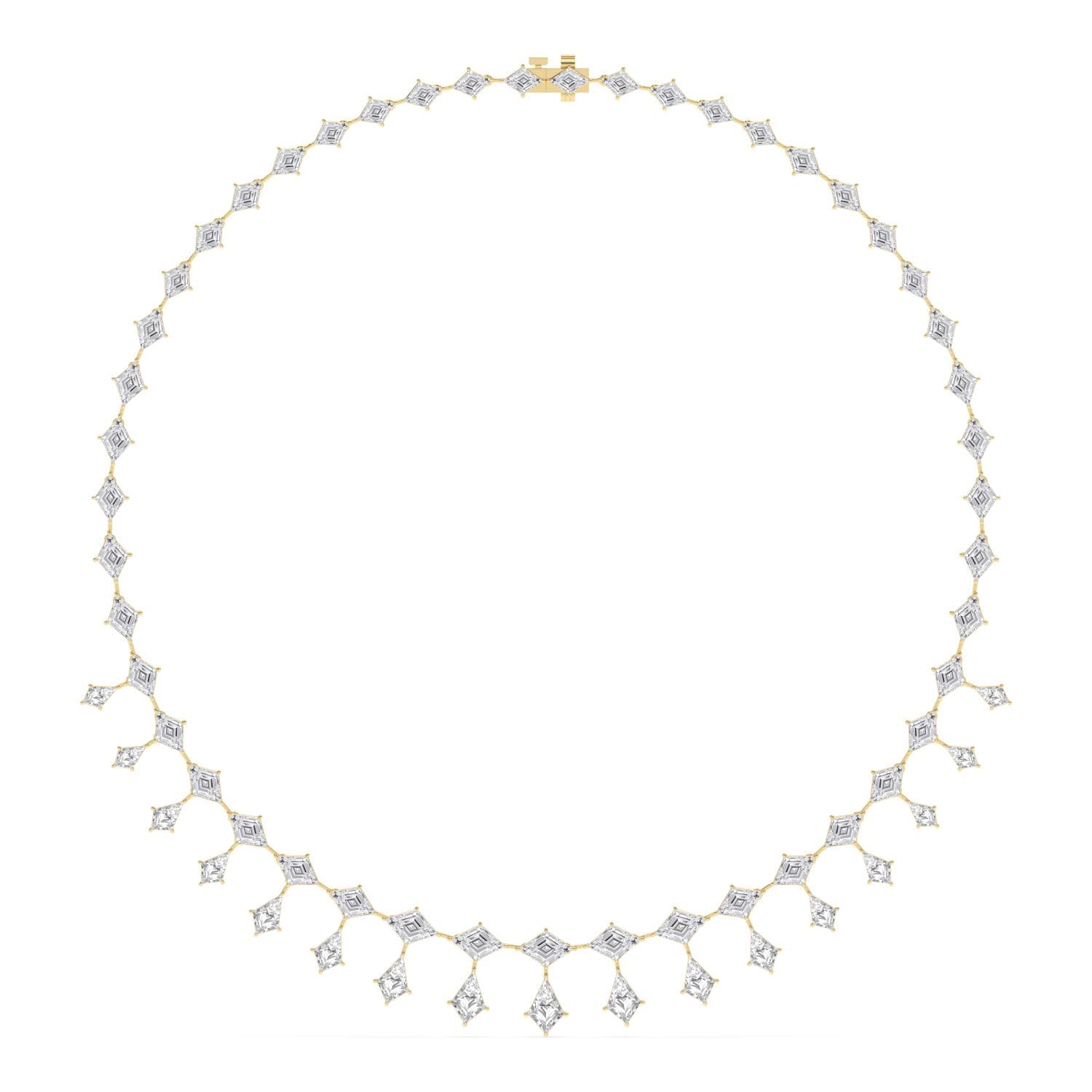 14K Yellow Gold Lab Grown Diamond NECKLACE 23.26 ctw SJN08611LZKT-21.38-16IN