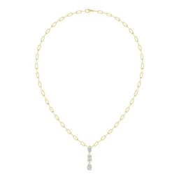 14K Yellow Gold Lab Grown Diamond NECKLACE 2.84 ctw SJN08651-2.75CT-18IN