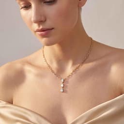 14K Yellow Gold Lab Grown Diamond NECKLACE 2.84 ctw SJN08651-2.75CT-18IN