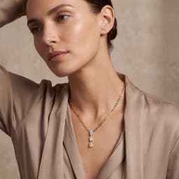 14K Yellow Gold Lab Grown Diamond NECKLACE 2.84 ctw SJN08651-2.75CT-18IN